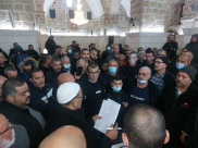 اللد:أداء حلف اليمين لإبراء ذمة عدد من العائلات في المسجد العمري الكبير